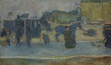 Les deux fiacres (Boulevard des Batignolles) , 1901. Creator: Bonnard, Pierre (1867-1947).