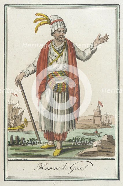Costumes de Différents Pays, 'Homme de Goa', c1797. Creators: Jacques Grasset de Saint-Sauveur, LF Labrousse.