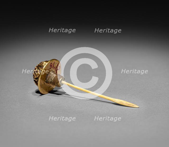 Snuff Bottle with Stopper (stopper), 1736-1795. Creator: Unknown.