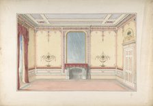 Interior: Fireplace wall, 19th century. Creator: John Gregory Crace.