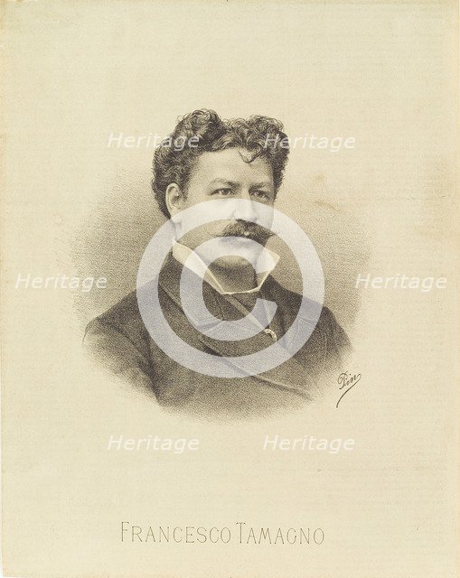Portrait of the opera singer Francesco Tamagno (1850-1905), 1887.