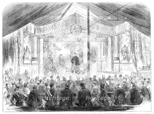 Scene from "A Wonderful Woman," performed by the Dramatic Society of St. George's Rifle Corps..1865. Creator: Unknown.