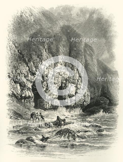 'In Shrinkle Bay, South Wales', c1870.