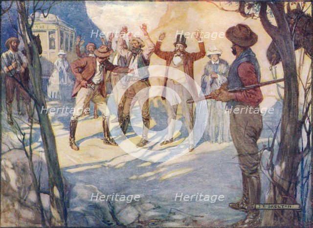 'The Coach Would Be Held-Up and All The Passengers Robbed', c1908, (c1920).  Artist: Joseph Ratcliffe Skelton.