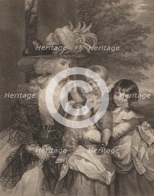 Lady Smith and her Children, March 15, 1789. Creator: Francesco Bartolozzi.