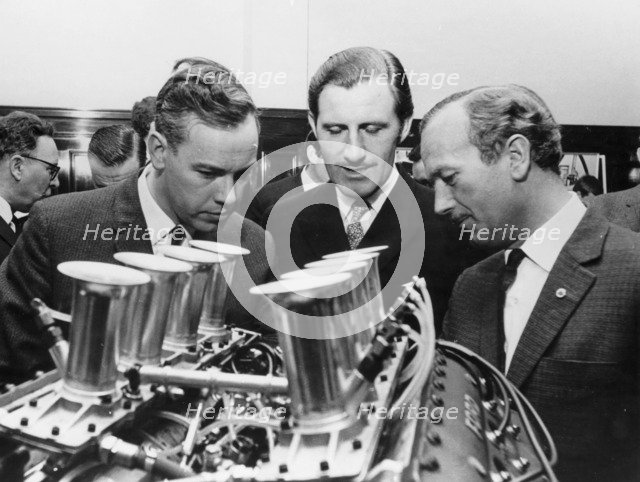 Graham Hill with Colin Chapman, c1967-c1970. Artist: Unknown