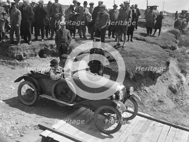 Amilcar Type CC Petit Sport at the Porthcawl Speed Trials, Wales, 1922. Artist: Bill Brunell.