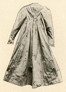 'Back view of a 'flying Josie', worn in Pennsylvania', late 18th century, (1937)., Creator: Unknown.