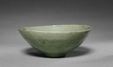 Bowl with Fish and Waves in Relief, 1100s-1200s. Creator: Unknown.