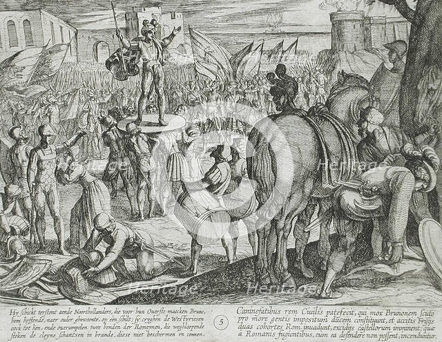 Two Roman Units Defeated, Publshed 1612. Creator: Antonio Tempesta.