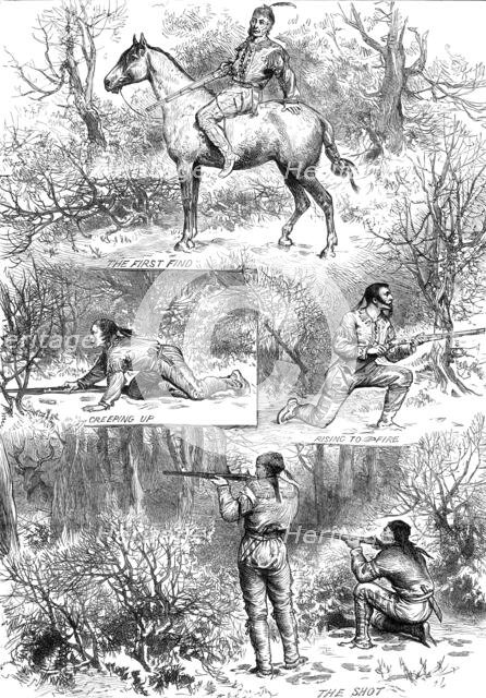 Hunting sketches among the Indians of Minnesota, 1880. Creator: Unknown.
