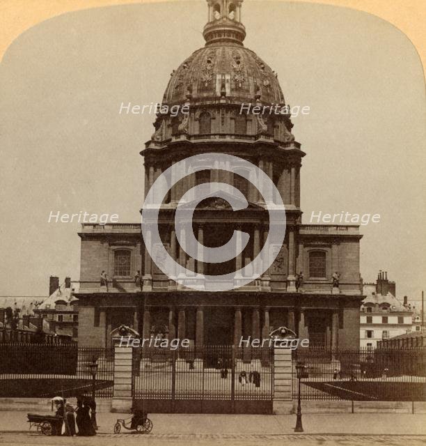 'Dome des Invalides, where rests the mighty warrior - Tomb of Napoleon I., Paris, France', 1900. Creator: Underwood & Underwood.