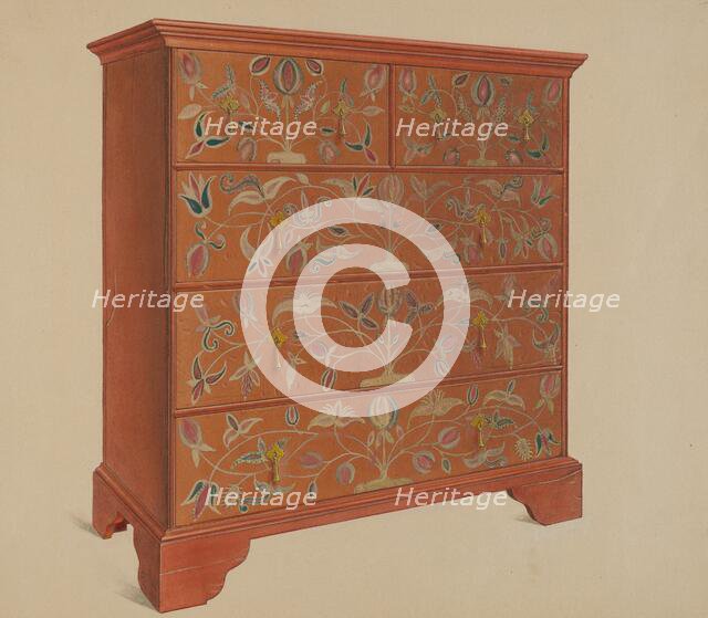 Painted Chest, c. 1937. Creator: Martin Partyka.
