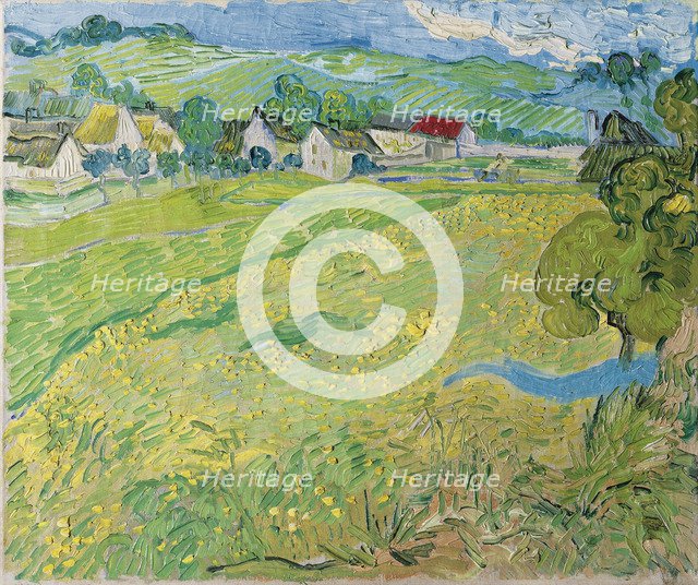 View of Vessenots in Auvers, 1890. Artist: Gogh, Vincent, van (1853-1890)