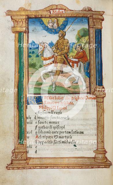 Printed Book of Hours (Use of Rome): fol. 6v, May calendar illustration, 1510. Creator: Guillaume Le Rouge (French, Paris, active 1493-1517).