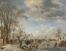 Winter in Holland: Skating Scene, 1645. Creator: Aert van der Neer.