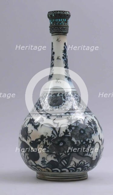 Bottle with Deer in Landscape, Iran, first half 17th century. Creator: Unknown.