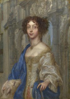 Portrait of a Woman as Saint Agnes, c. 1680. Creator: Coques, Gonzales (1614/18-1684).