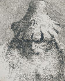 Old Man with Conical Hat, c1757. Creator: Giovanni Domenico Tiepolo.