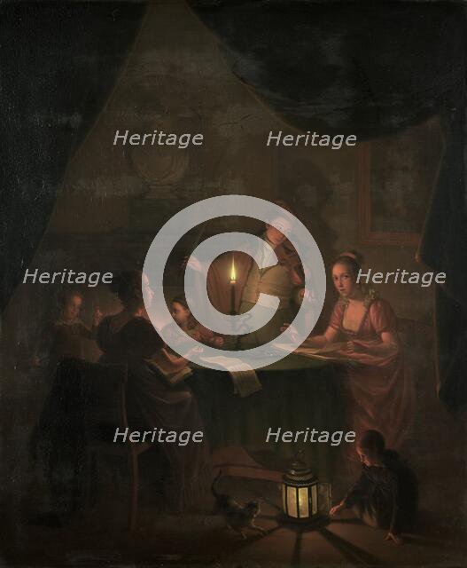 A Musical Party by Candlelight, 1786-1820. Creator: Michiel Versteegh.