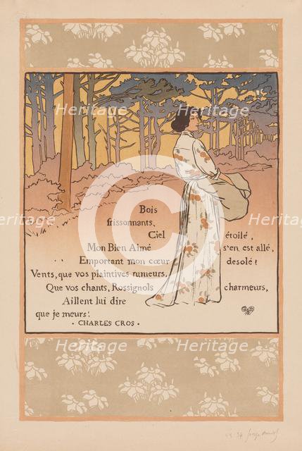 Trembling Woods, 1893. Creator: Georges Auriol (French, 1863-1938); L'Estampe originale, Album II.