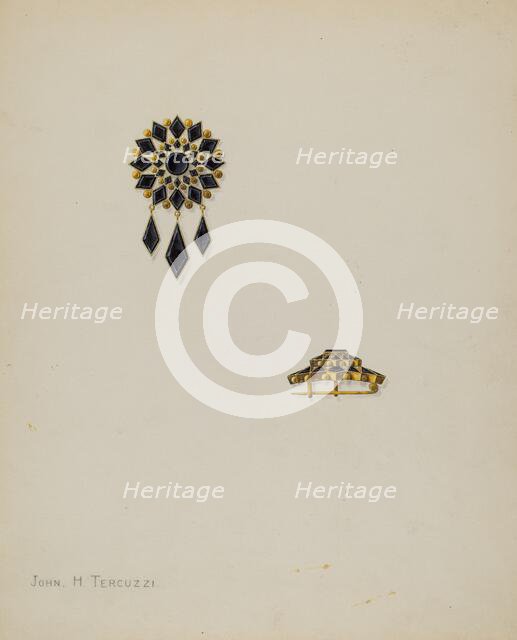 Brooch, c. 1938. Creator: John H. Tercuzzi.