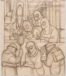 Manufacture of Poisonous Gas Bombs, 1932. Creator: Diego Rivera.