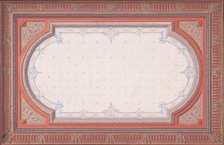 Design for a ceiling, second half 19th century. Creators: Jules-Edmond-Charles Lachaise, Eugène-Pierre Gourdet.