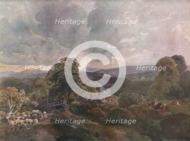 'Sackbridge Hall, Near Lowther', c1928. Creator: Peter de Wint.