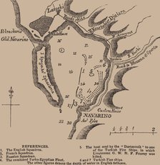 Map of Navarino bay, First quarter of 19th cen.. Artist: Anonymous master  