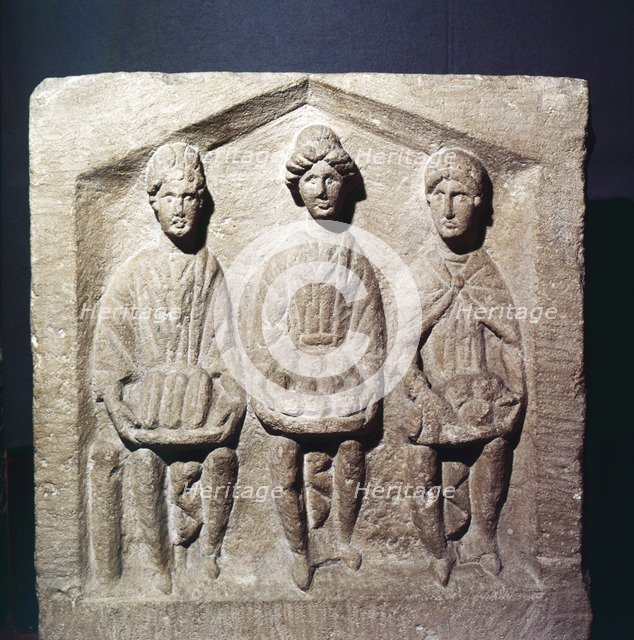 Three Mother Goddesses, Celtic, c1st century. Artist: Unknown.