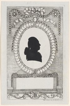 Silhouette of Graf Lodroni, 1784-1834. Creator: Wilhelm Ackermann.