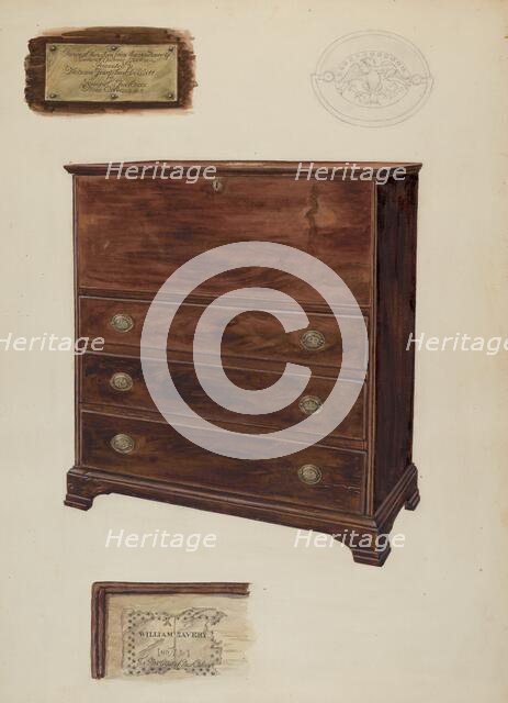 Chest, c. 1939. Creator: Lillian Causey.