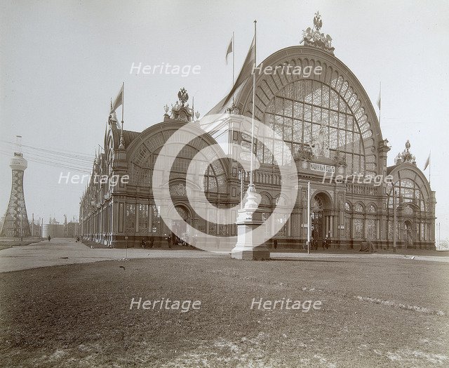 Machines corner, the All-Russia Exhibition, Nizhny Novgorod, Russia, 1896.  Artist: Maxim Dmitriev