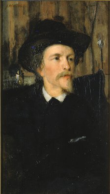 Portrait of Wyatt Eaton, ca. 1878. Creator: Julian Alden Weir.