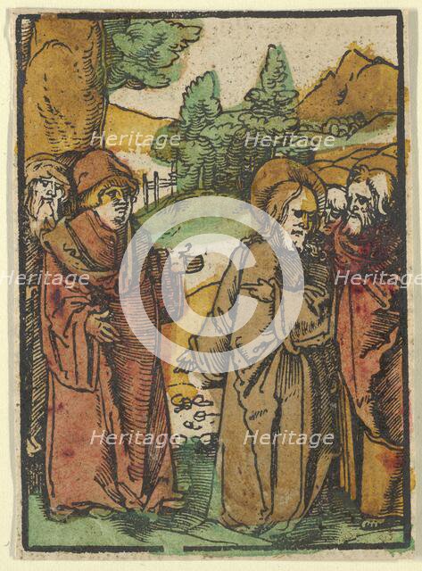 Christ Warning the Disciples of False Prophets, from Das Plenarium, 1517. Creator: Hans Schäufelein the Elder.