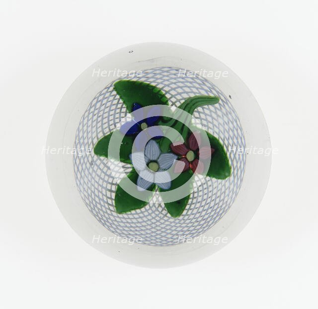 Paperweight, France, c. 1845-60. Creator: Saint-Louis Glassworks.