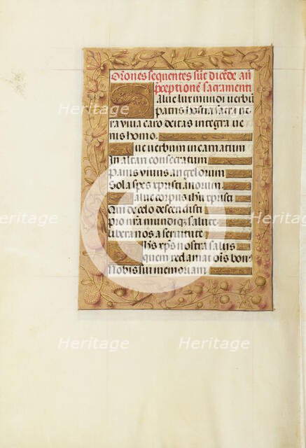 Decorated Text Page; Spinola Hours, about 1510-1520. Creator: Unknown.