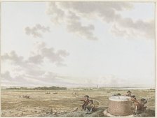 View of Table Mountain at Blaricum, with Craayloos' Bosch on the left, c.1795.  Creator: Jacob Cats.