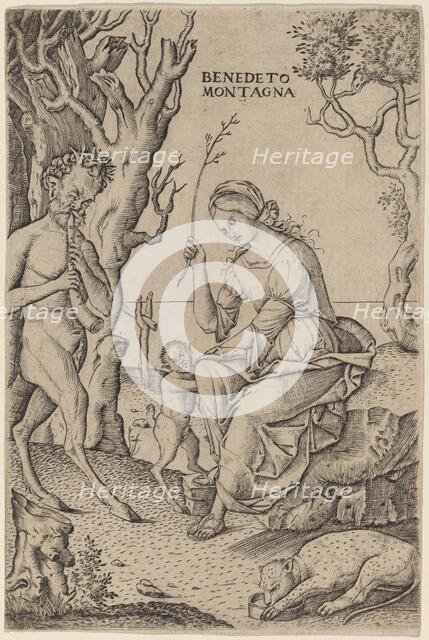 Satyr Family, c. 1512/1520. Creator: Benedetto Montagna.