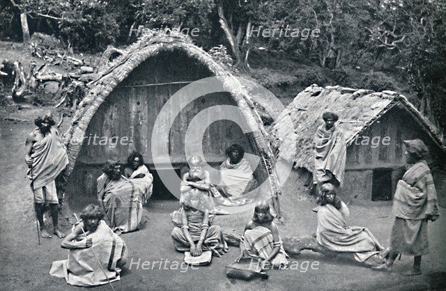 A Toda home in a mand (native hamlet), India, 1902. Artist: Bourne & Shepherd.