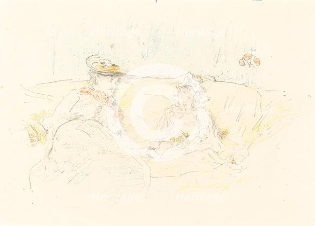 Lady and Child, 1892. Creator: James Abbott McNeill Whistler.