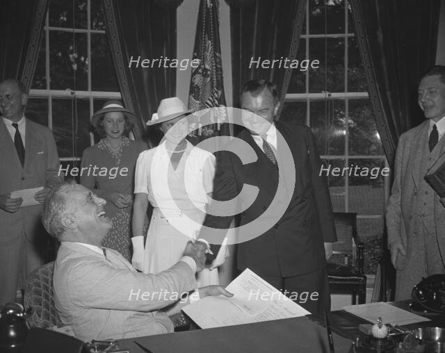 Robert Jackson Sworn in As Justice, Washington, D.C. July 11 1941. Creator: Harris & Ewing.