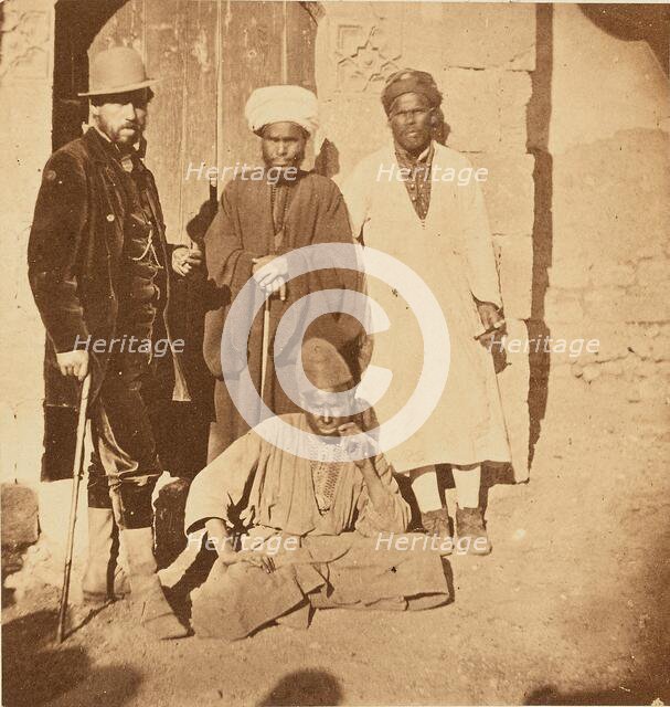 Group portrait of four men, about 1860-1880. Creator: Unknown.