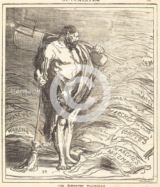 Les écuries d'Augias, 1872. Creator: Honore Daumier.