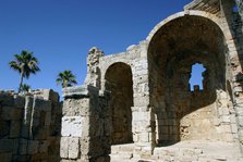 Ruins of the Basilica of Ayios Philion, Dipkarpaz (Rizokarpaso), North Cyprus.