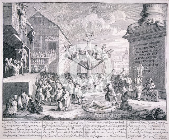 The South Sea Bubble, 1721. Artist: William Hogarth
