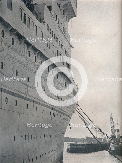 'A view of the starboard side of S.S. Empress of Britain, 1931. Artist: Studio Films.
