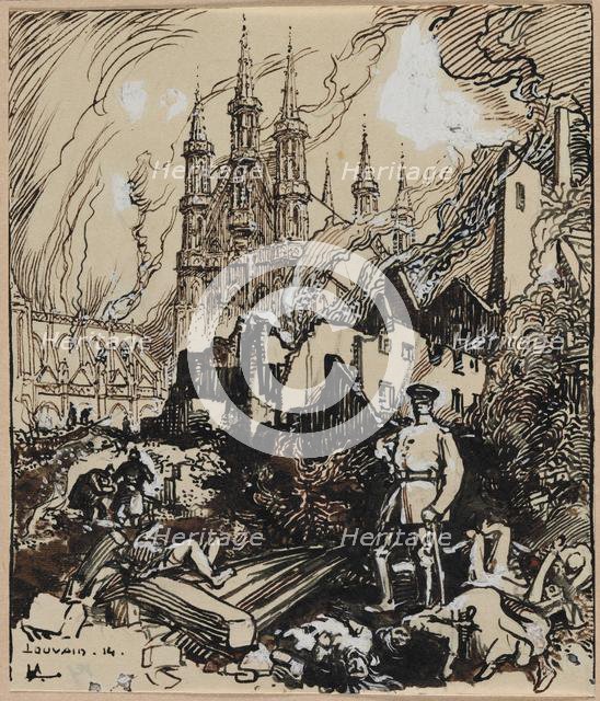 Louvain, 1914. Creator: Auguste Louis Lepère (French, 1849-1918).