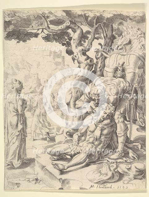 The Parable of the Good Samaritan, 1549. Creator: Dirck Volkertsen Coornhert.
